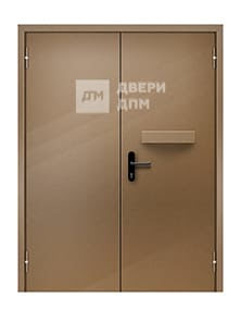 Глухая ДПМ-02 EI-30 противопожарная дверь двупольная с лотком